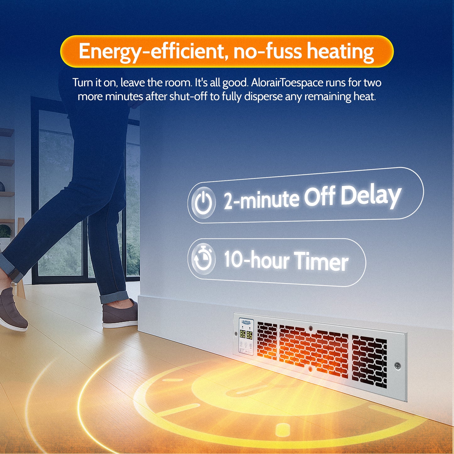 ALORAIRTOESPACE KICKSPACE HEATER WARMHUB 15